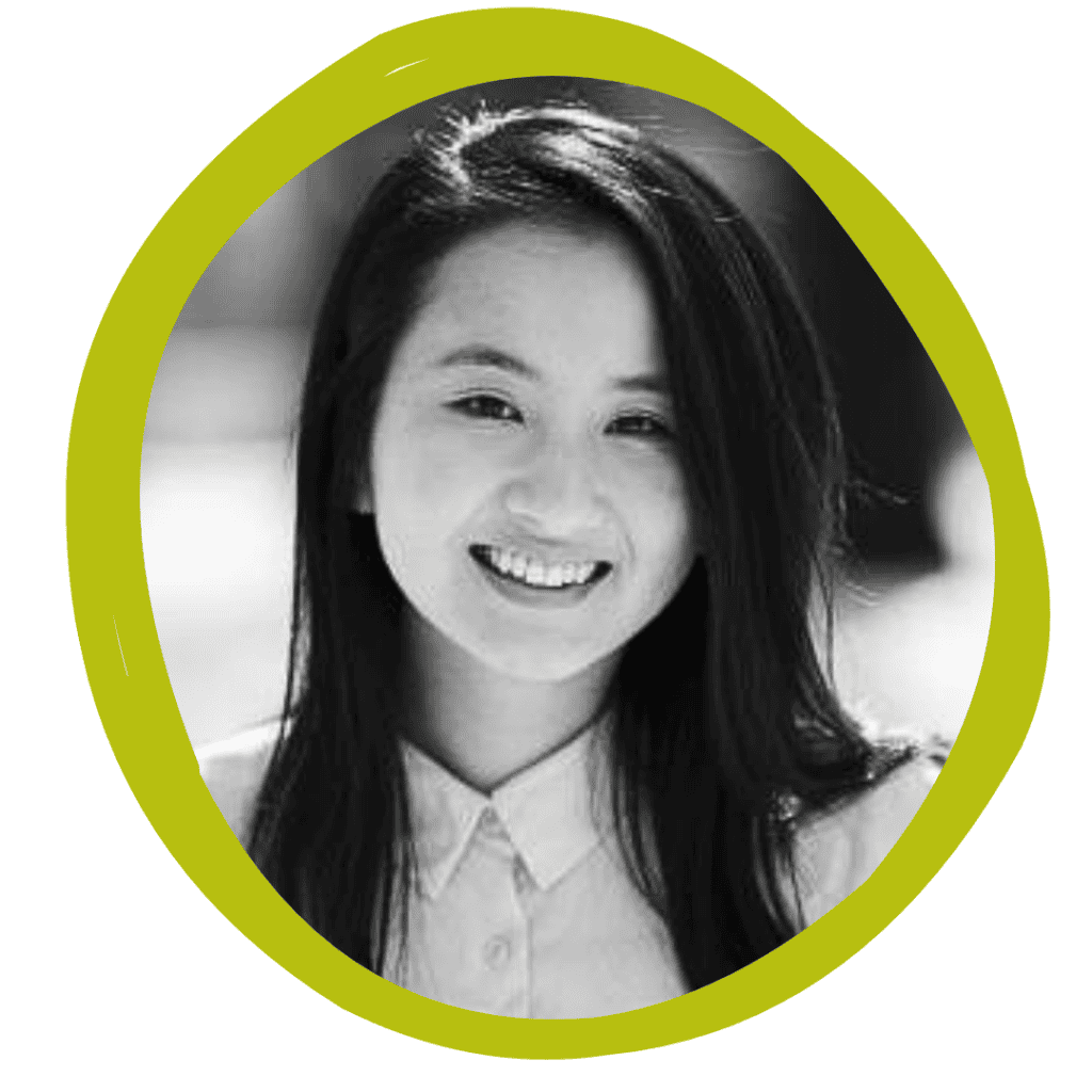 Black-and-white headshot of author Melody Zhang.