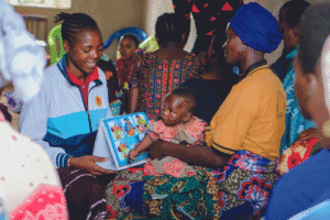 Community health and education outreach by World Renew in Africa.