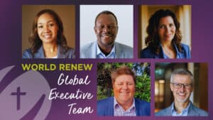 Group photo of World Renew's global executive team members.